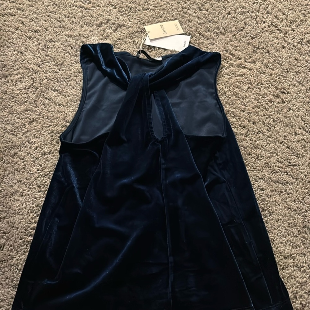 new with tags, velvet top